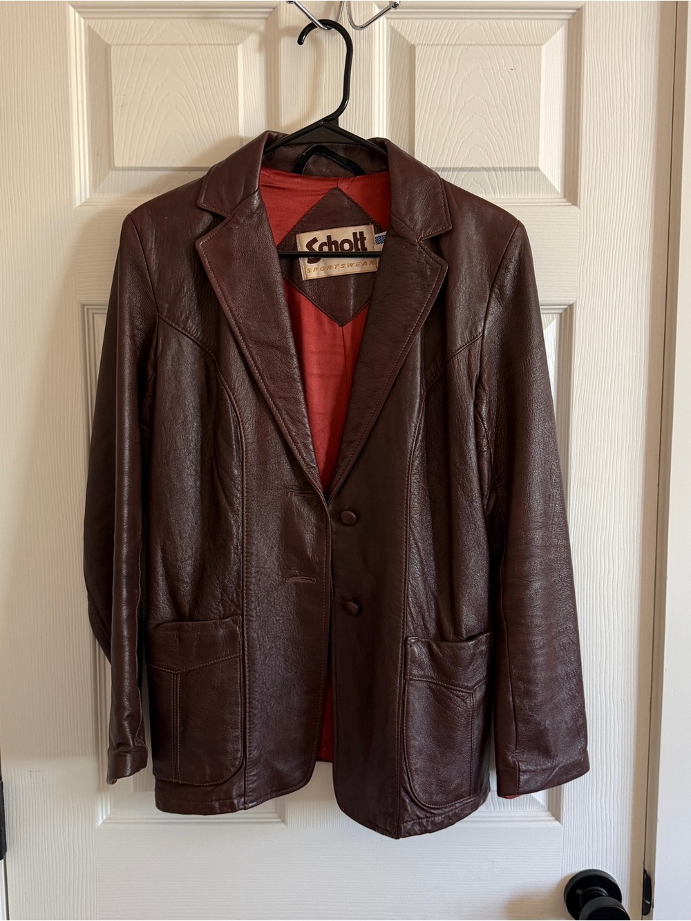 Vintage Brown Leather Jacket - USA made